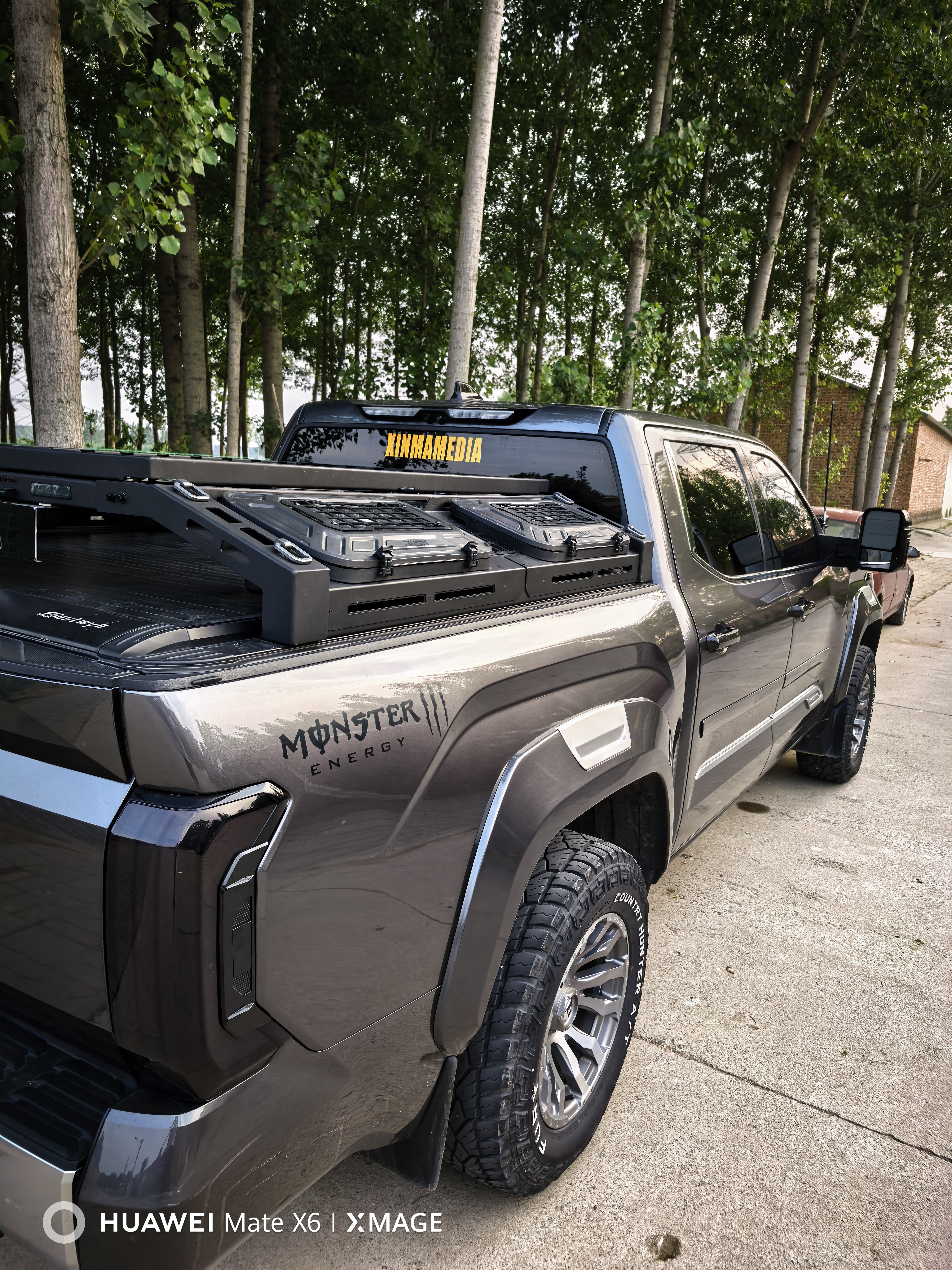 Truck Bed Cargo Toolbox for Toyota Tundra Pick up Organizers and Storage Luggage Racks System - JUSNDESIGN