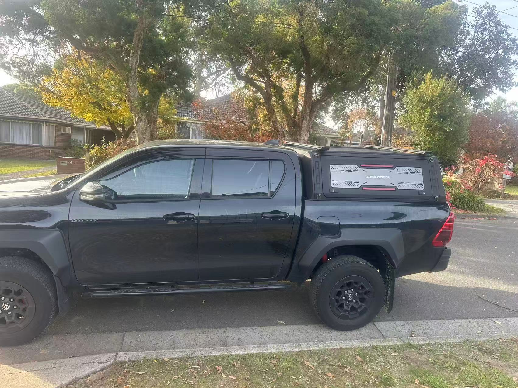 Toyota Hilux Canopy Truck Bed with Top Bar Aluminium Cap Topper Wholesale Price - JUSNDESIGN