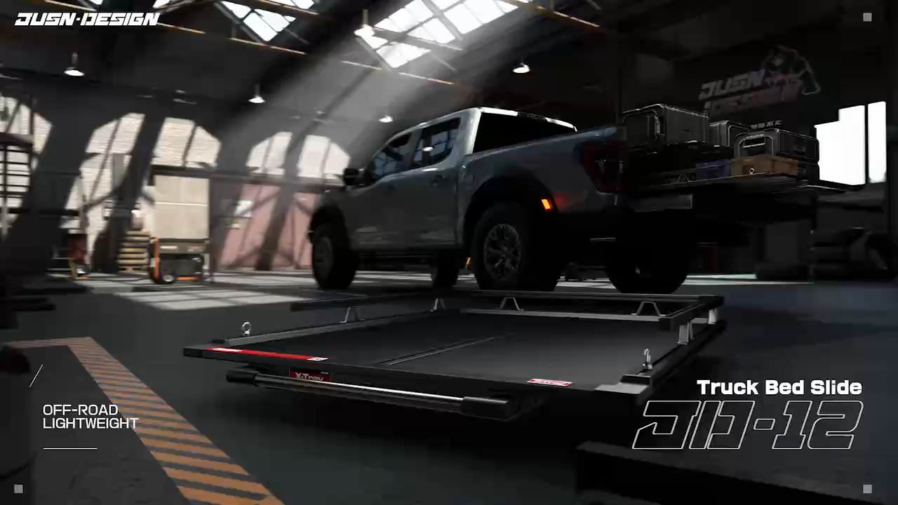 JD-12Truck Bed Slide   Heavy-Duty Pickup Bed Tray - JUSNDESIGN