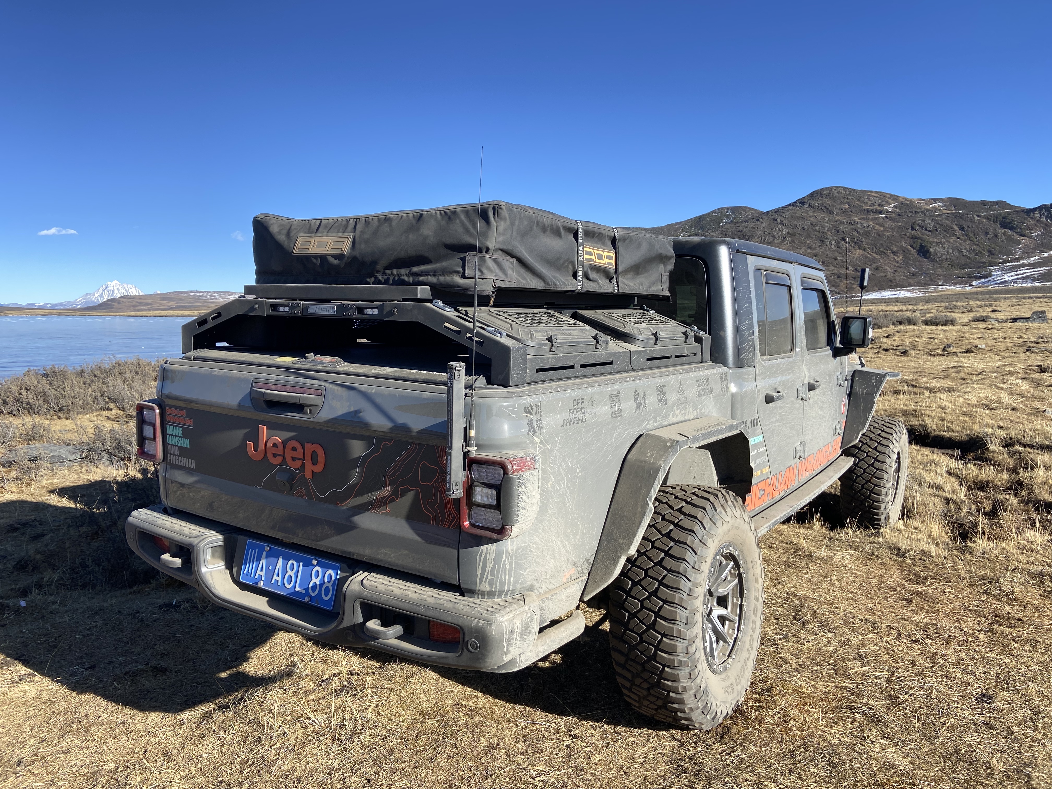 Truck Bed Organizers and Storage System for Jeep Wrangler JT Pickup Back Tool Box Bin Rack Basket - JUSNDESIGN