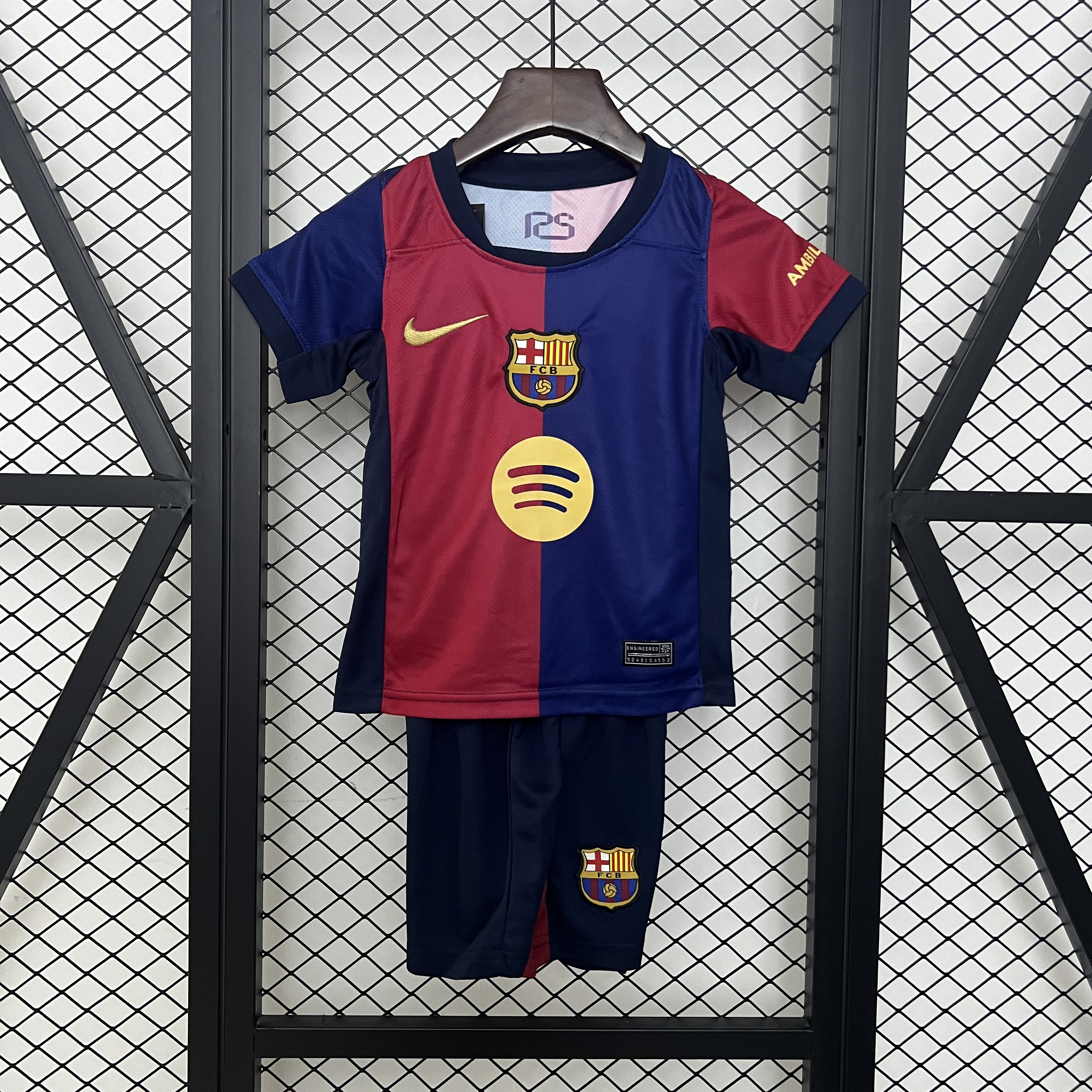 2024-25 kid kit Barcelona home third away size 16-28
