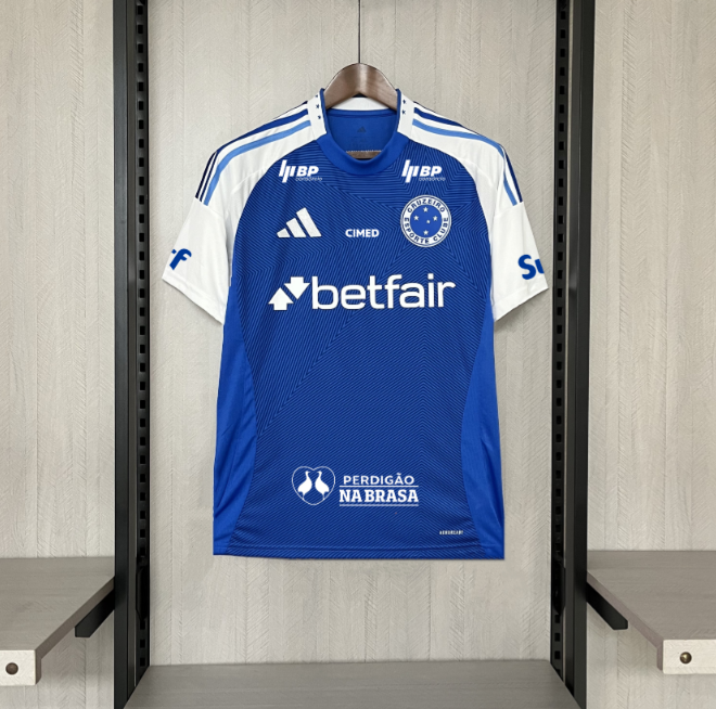 2025-26 Cruzeiro Home All Sponsors S-4XL