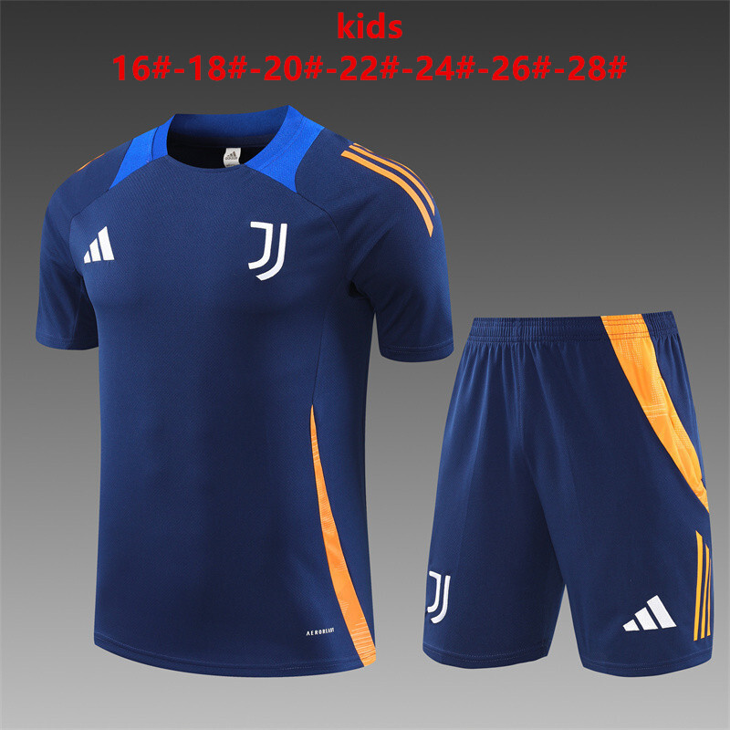 2025-26 Kid Short-sleeved  Juventus training suit 16#-28#
