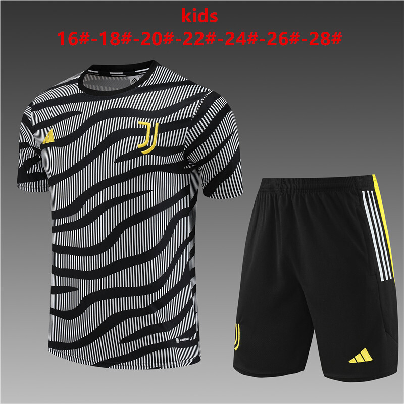 2025-26 Kid Short-sleeved  Juventus training suit 16#-28#