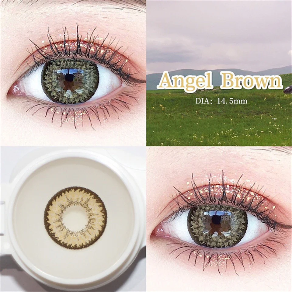 Angel Brown G201 Color Contact Lenses 【Prescription】