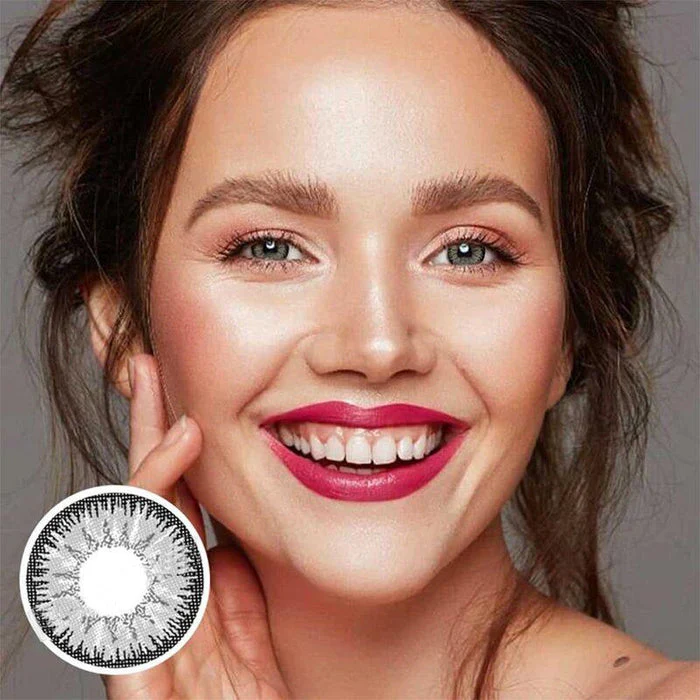 1-Day 10Pcs Vika Tricolor Grey Daily Disposable 10Pcs Color Contact Lenses