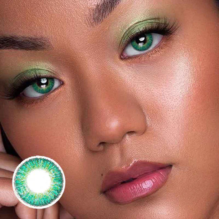 Three Tone Turquoise Color Contact Lenses