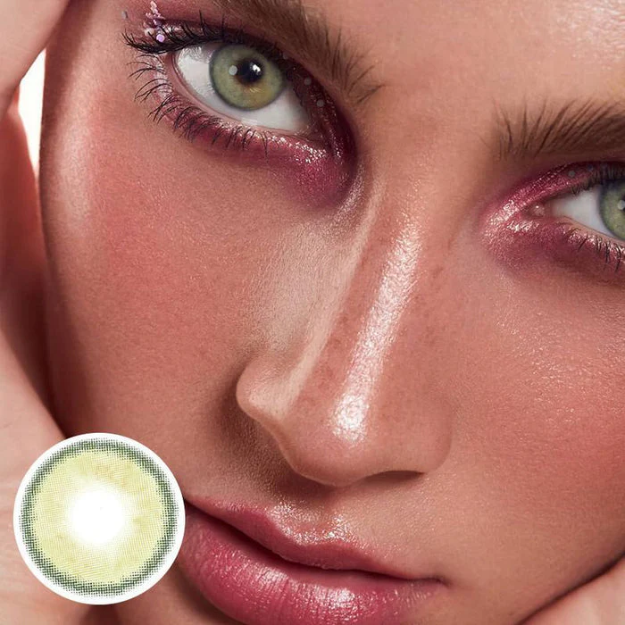 Sorayama Yellow Green Color Contact Lenses