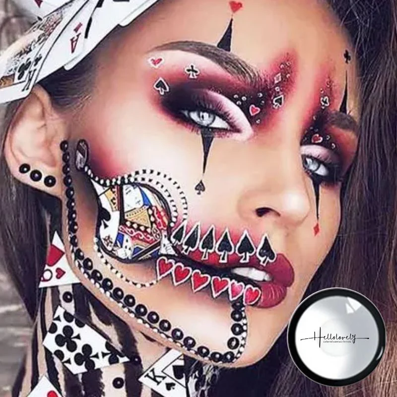 White Manson Halloween Colored Contact Lenses
