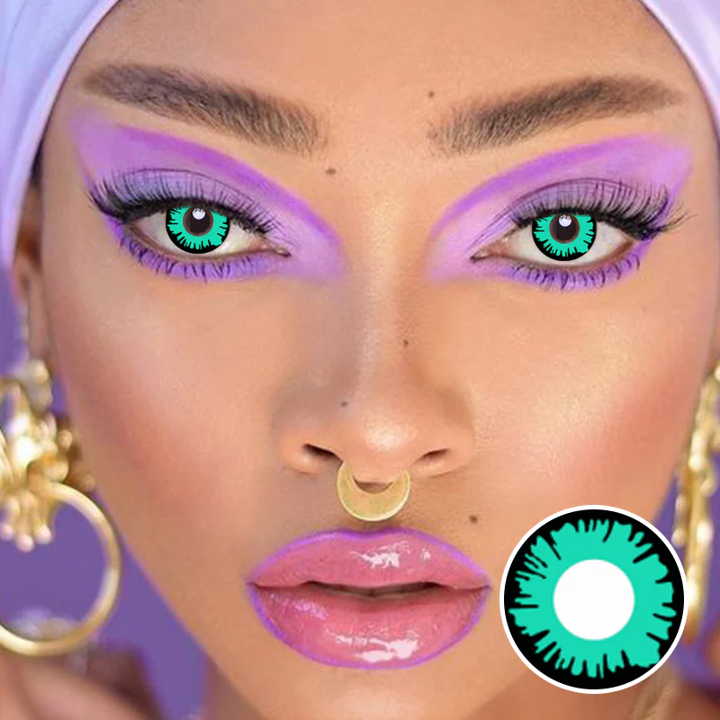 Green Werewolf Halloween k23 Green Crazy Contact Lenses