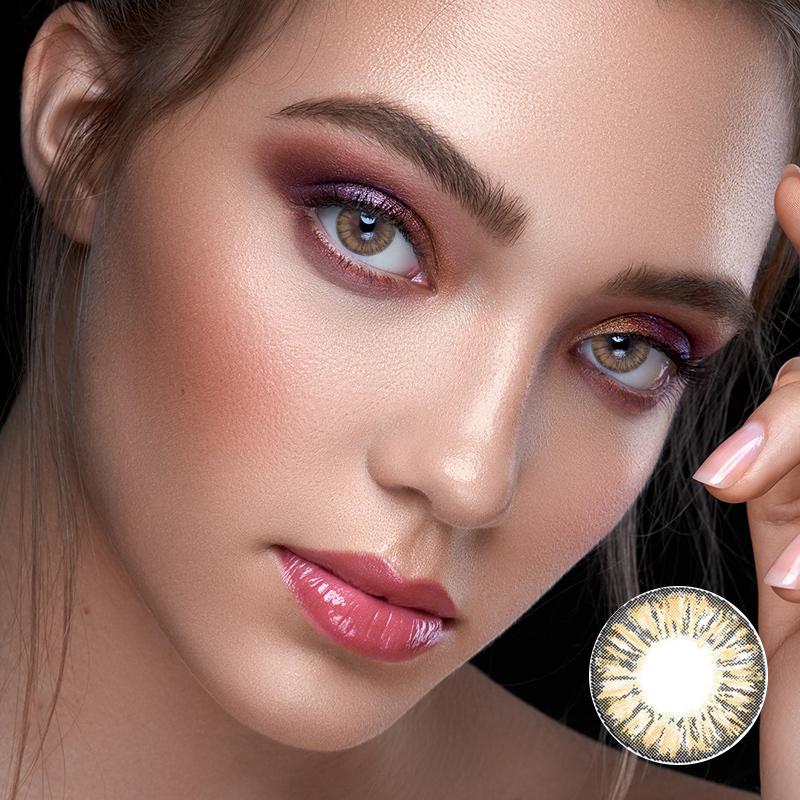 Pineapple Brown Color Contact Lenses