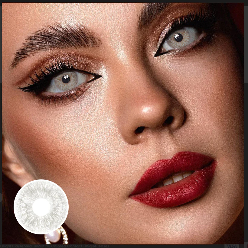 Rococo Elegance Grey Color Contact Lenses