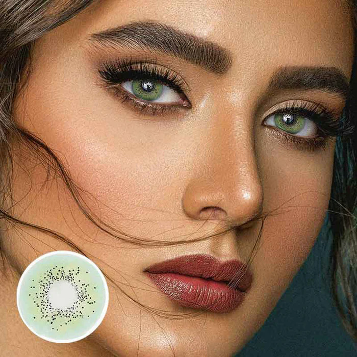 1-Day 10Pcs  Ocean Green Color Contact Lenses Daily Disposable 10Pcs