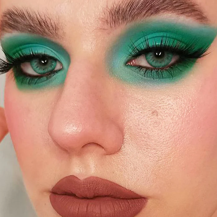 1-Day 10Pcs Glacier Green Daily Disposable 10Pcs Color Contact Lenses