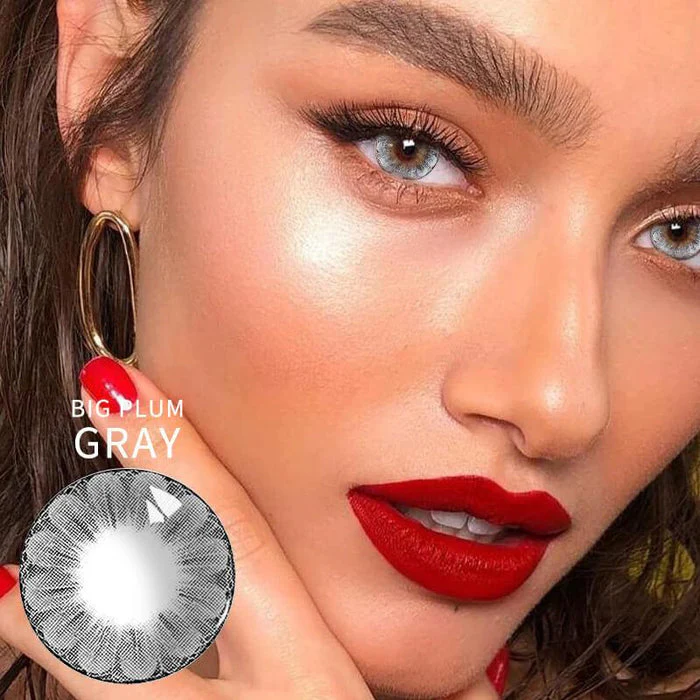 BIG PLUM GREY COLOR CONTACT LENSES【Prescription】