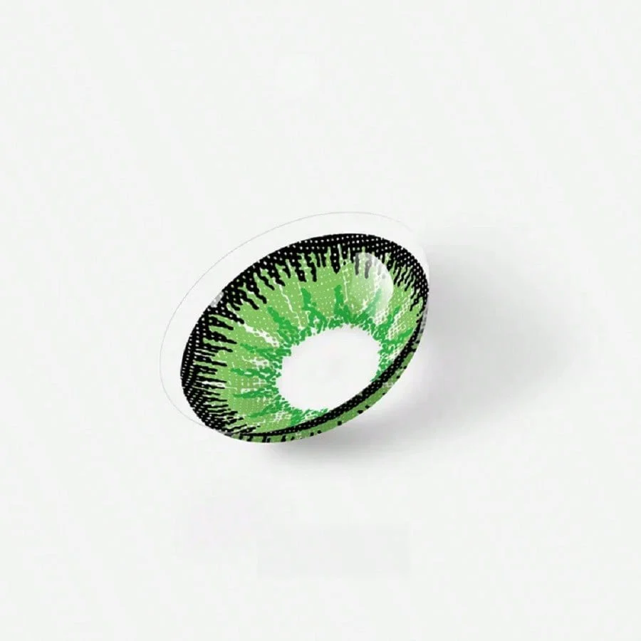 1pair/2Pcs Yearly Mystery Green Soft Contact Eye Lenses Fashion Eye Cosmetic Colored Contact Lens