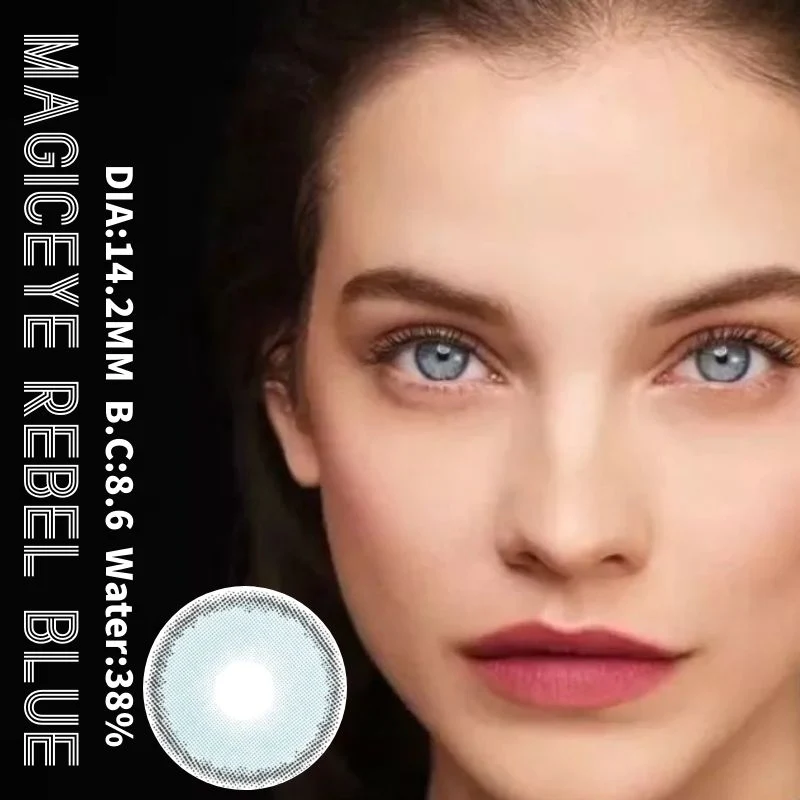 Rainbow Bassia Blue Color Contact Lenses