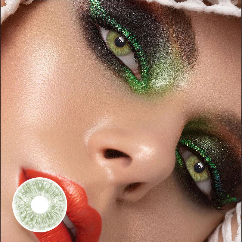 Rococo Joy Green Color Contact Lenses