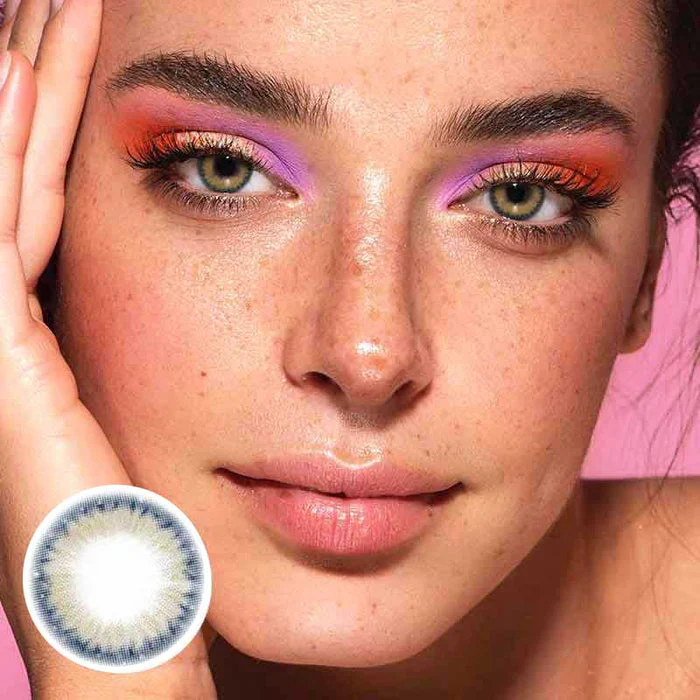 1-Day 10Pcs PRO Aqua Blue Daily Disposable 10Pcs Color Contact Lenses