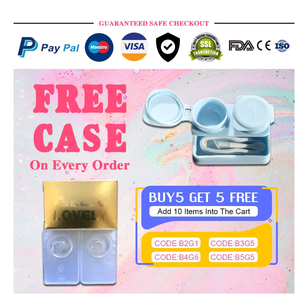 Russain Blue Color Ccontact Lenses【Prescrilption】