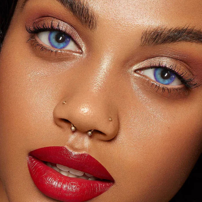 【HOT】Girl Tears Blue Color Contact Lenses