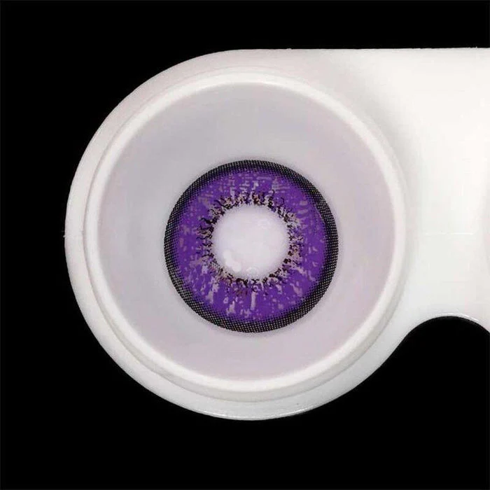 Love Word Purple Color Contact Lenses