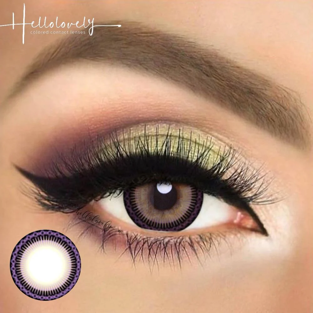 Ferris Wheel Purple Color Contact Lenses