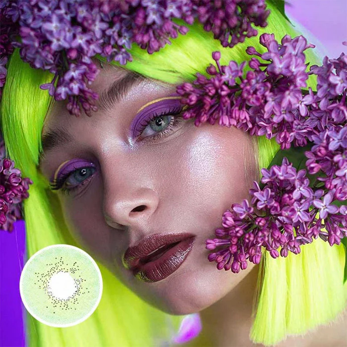 1-Day 10Pcs  Ocean Green Color Contact Lenses Daily Disposable 10Pcs