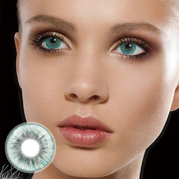 1-Day 10Pcs Glacier Green Daily Disposable 10Pcs Color Contact Lenses