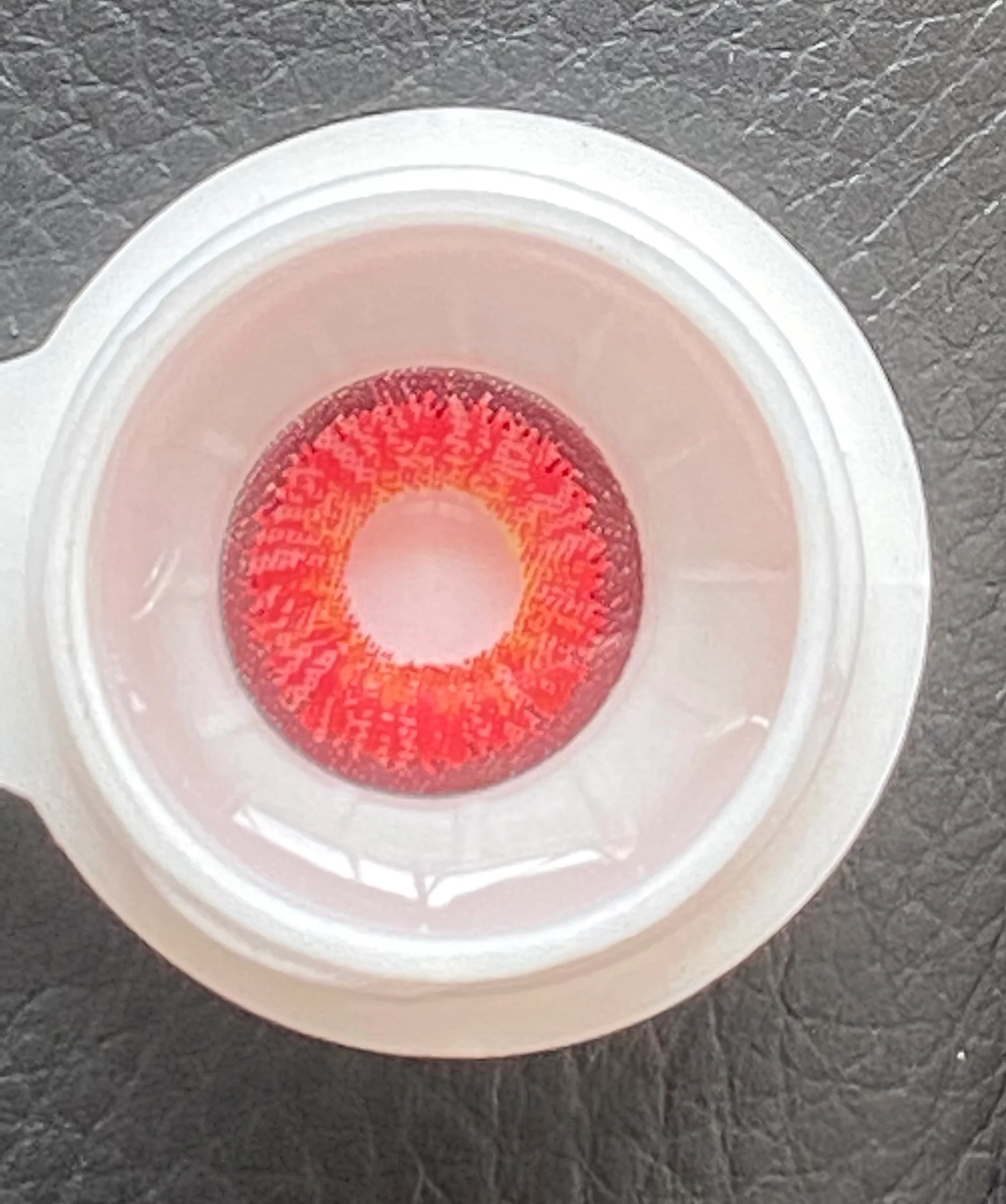 1-Day 10PcsIce Snow Red Daily Disposable 10Pcs Color Contact Lenses