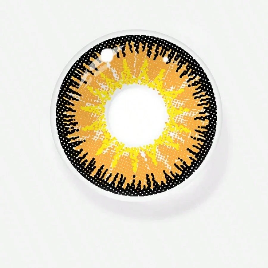 1Pair/2Pcs Yearly Mystery Brown Contact Eye Lenses Cosplay Contact Lens Crazy Lenses