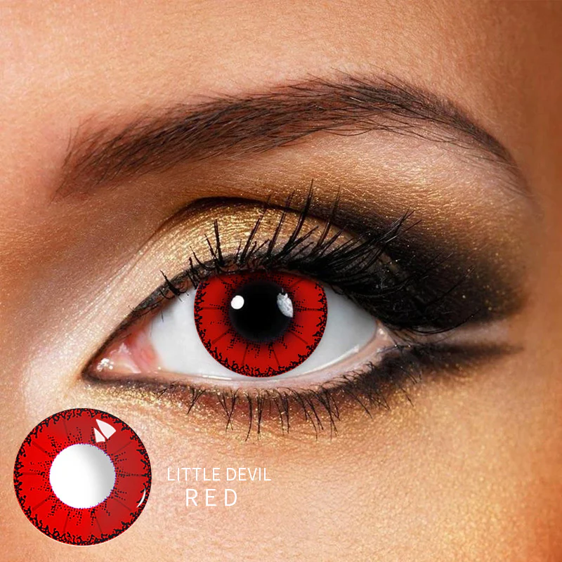 Little Devil Red Color Contact Lenses