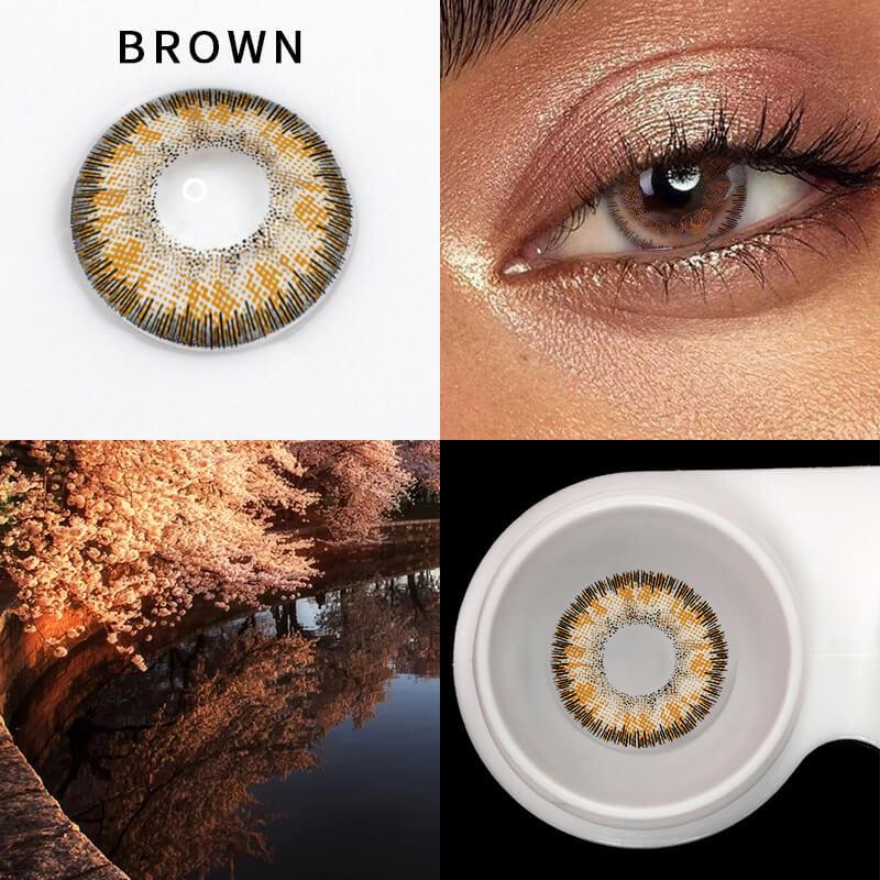 Angel Ice Brown Color Contact Lenses【Prescription】