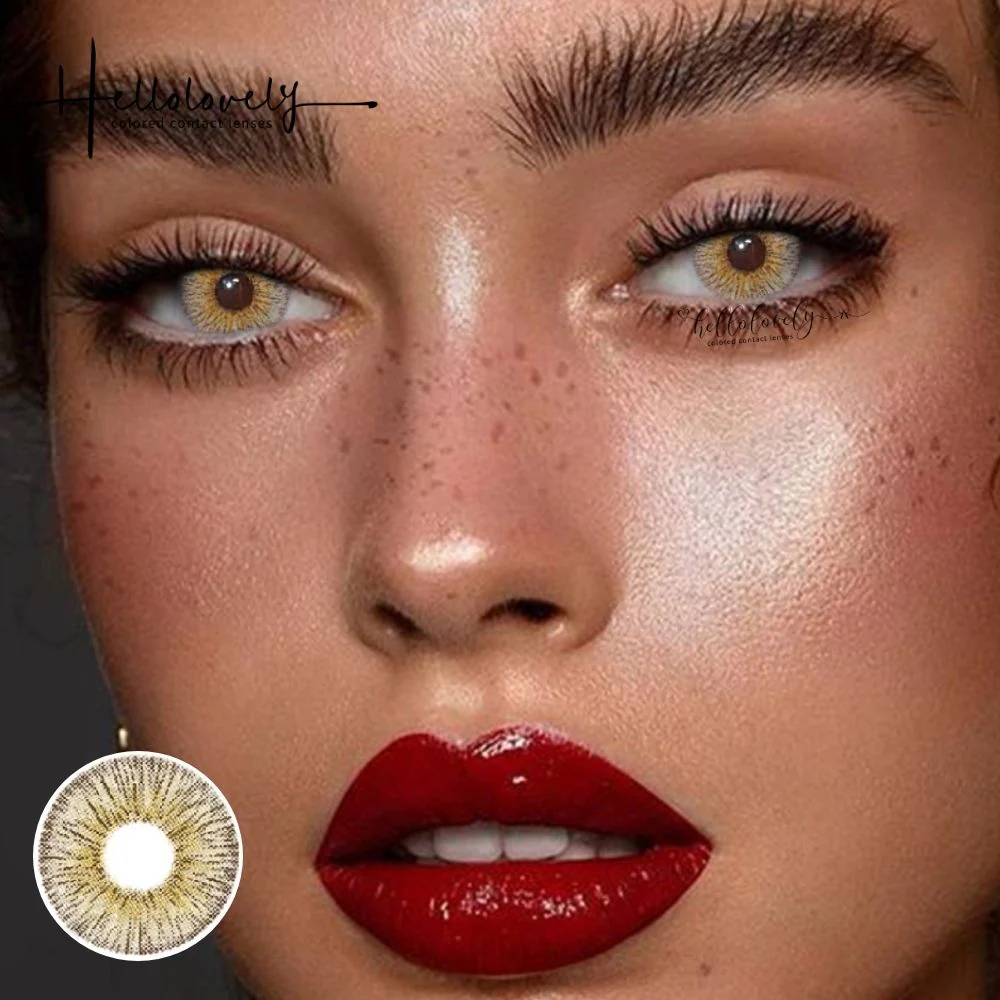 Retro Panama Brown Color Contact Lenses