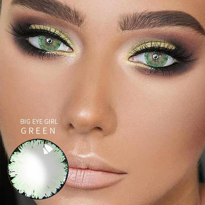 BIG GIRL EYE GREEN COLOR CONTACT LENSES