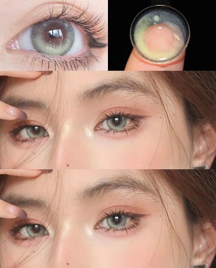 Girl Tears Brown Color Contact Lenses