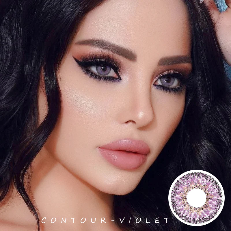 Angel Ice Purple Color Contact Lenses【Prescription】