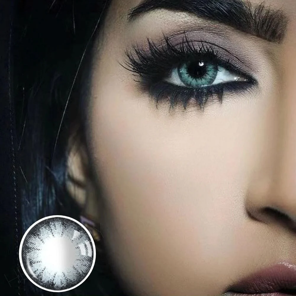 Water Drop Gray Color Contact Lenses
