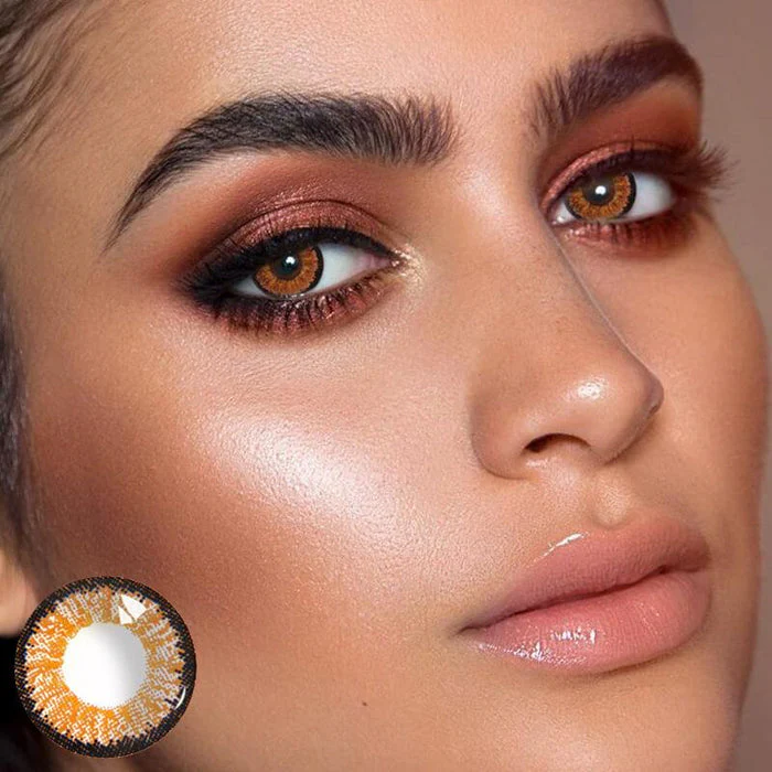 Ice Snow Brown Color Contact Lenses