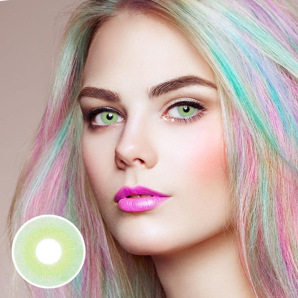 【NEW】Pixie Green Daily Disposable 10Pcs Color Contact Lenses