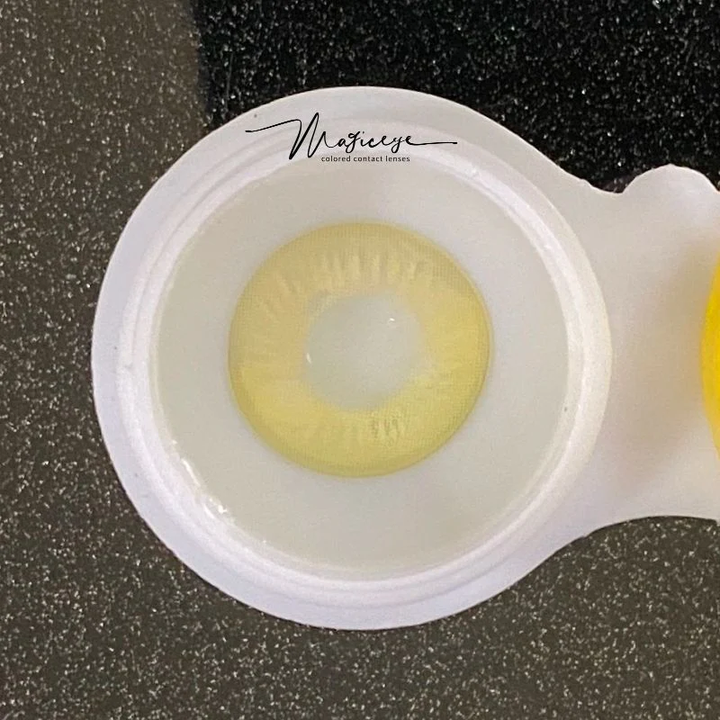 Anime Yellow Crazy Contact Lenses