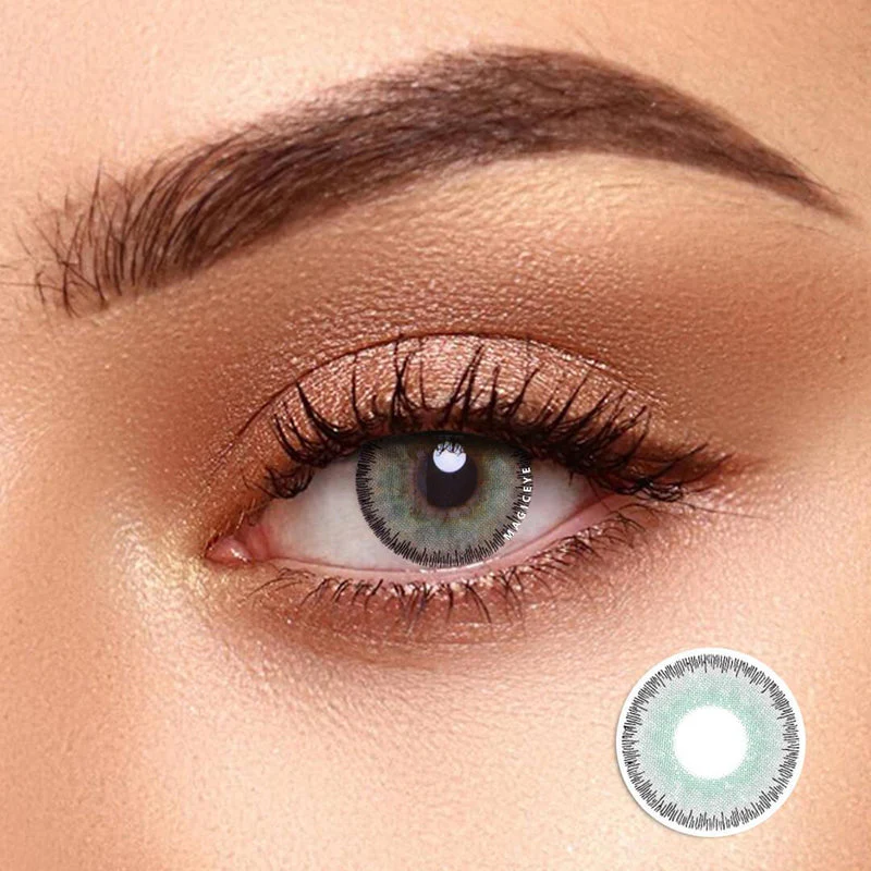 Elite Glass Green Grey Color Contact Lenses