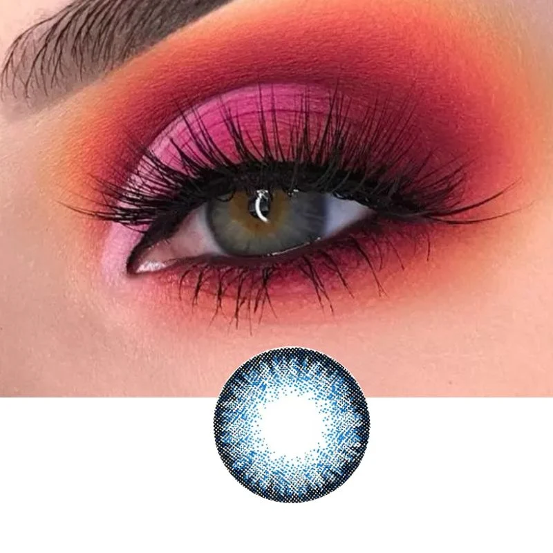 【NEW】Egypt Blue Daily Disposable 10Pcs Color Contact Lenses【High Prescription】