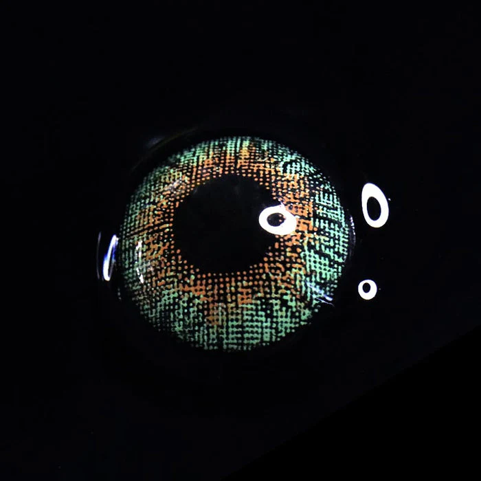 Three Tone Green Color Contact Lenses【Prescription】