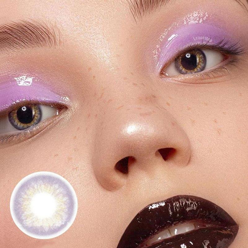 1-Day 10Pcs  DNA Taylor Voilet Pink Daily Disposable 10Pcs Color Contact Lenses