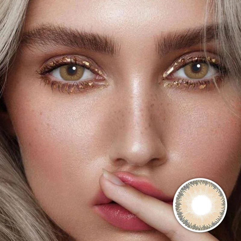 Elite Fantasy Sandy Brown Color Contact Lenses