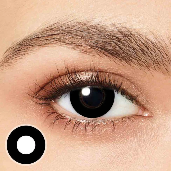 Black Block Halloween Color Contact Lenses