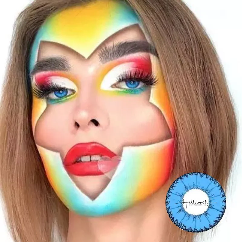 Little Devil Blue Color Contact Lenses