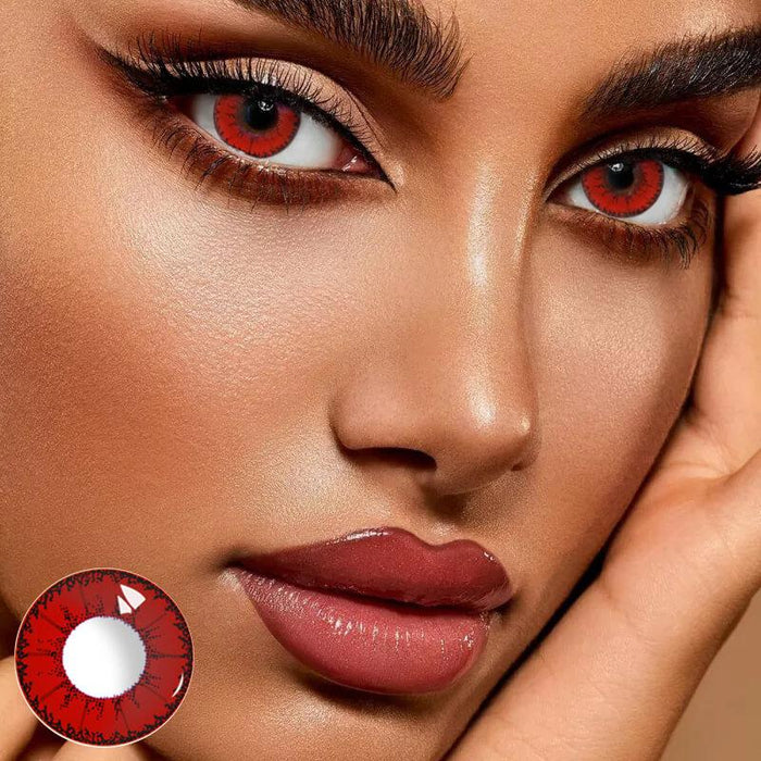Little Devil Red Color Contact Lenses