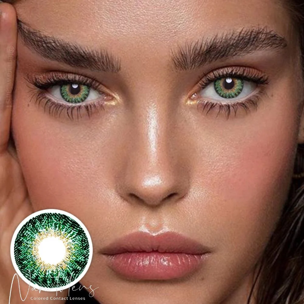 Forest Ember Diamond Green Color Contact Lenses